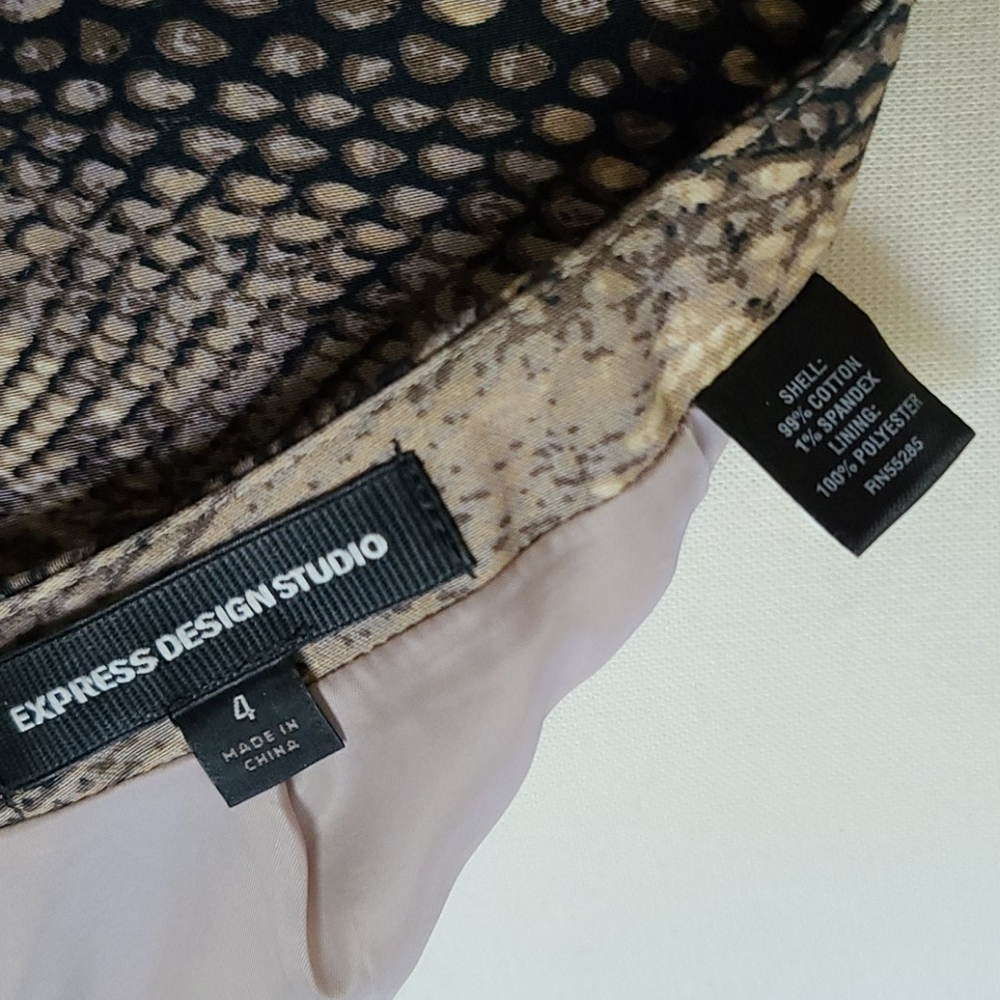 Express Design Studio Python Print Pencil Skirt - image 4